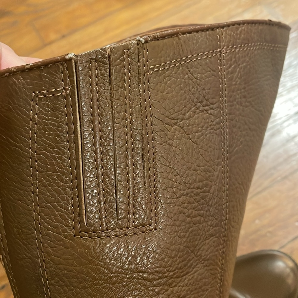 Franco Meyer Knee High Boot Sz 7.5M - Hand-Finished Leather, Back Zip - Picture 3 of 7